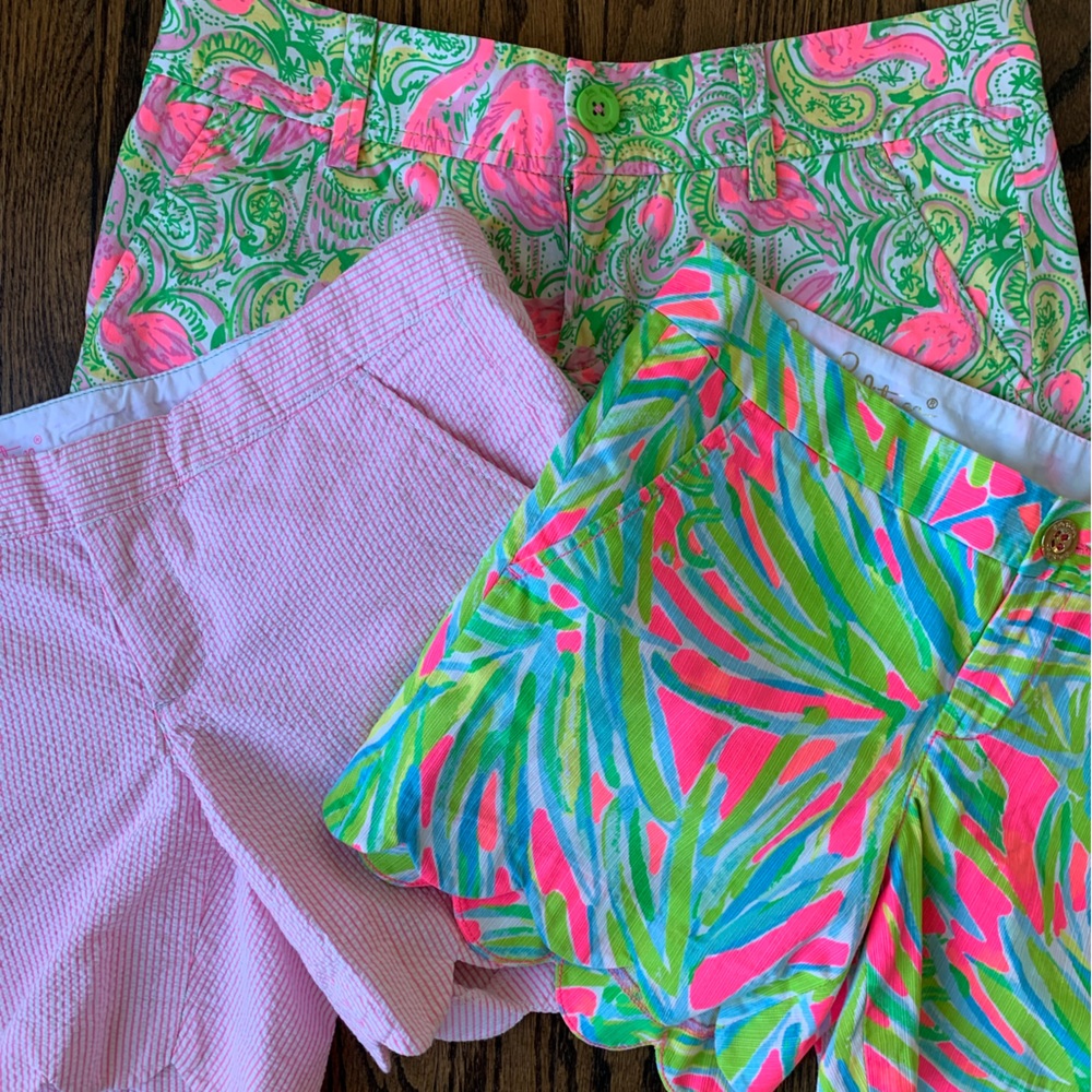 Three Pairs Of Lilly Shorts Size 2 - image 1